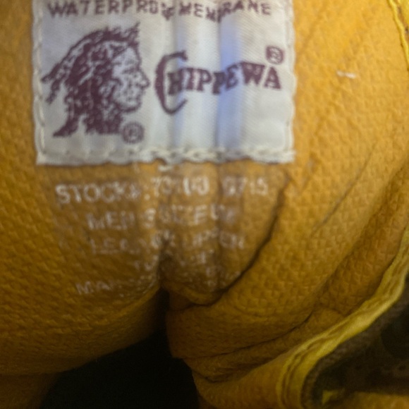 Chippewa Logger Work Boots Men’s Size 8M Waterproof Brown Leather 8" #73100 - Picture 2 of 16